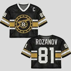 Hollander Rozanov Mesh Crop Top Jersey, Heated Rivalry Crop Top Jersey For Men and Women Fans