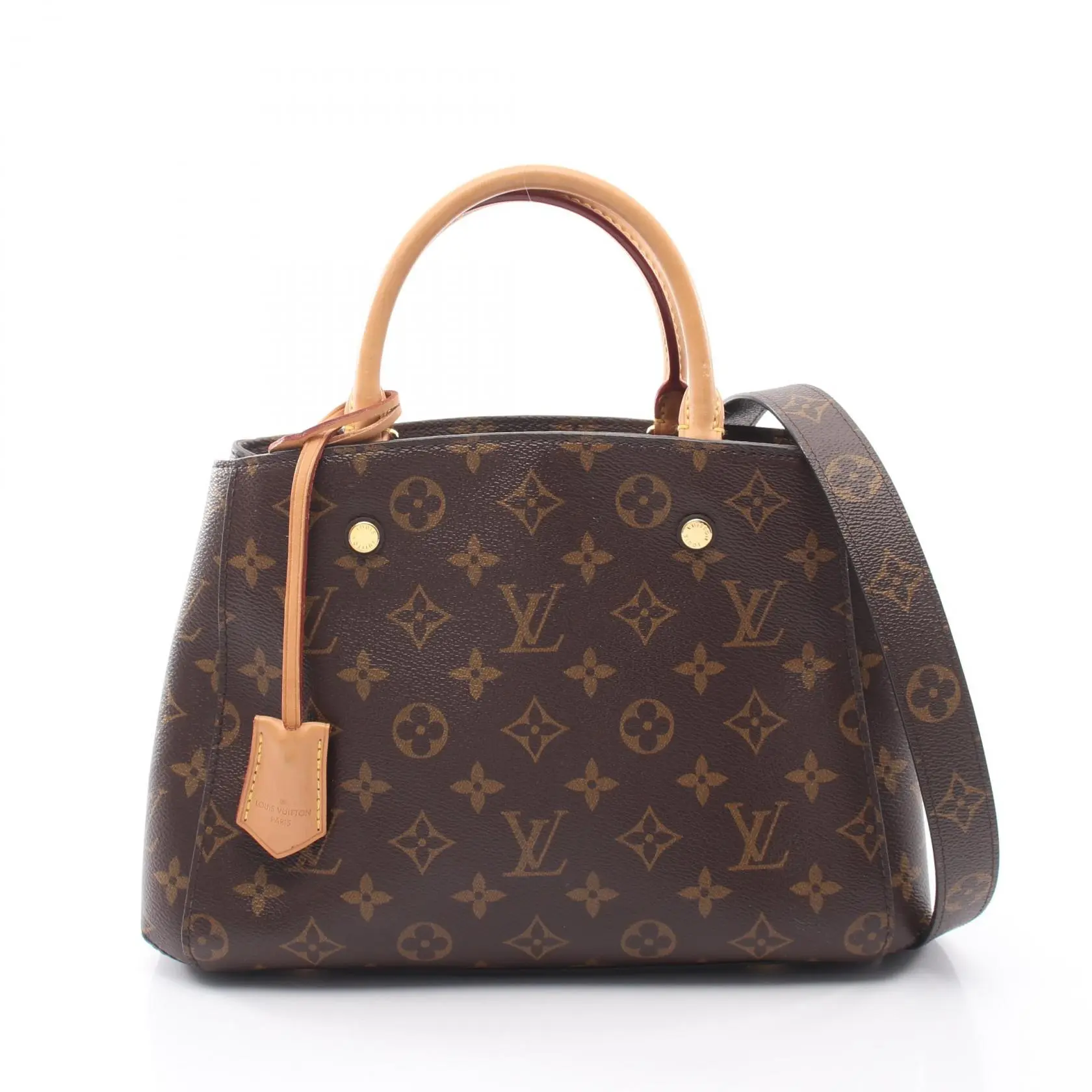 Pre-owned Louis Vuitton Canvas Shoulder Bags Montaigne BB Monogram 2way bag9032, Casual Shoulder Bag, Chic Handbag