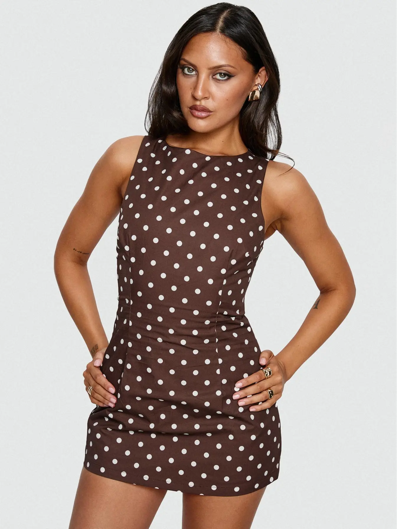 brown dress romper Lainey Bubble Romper