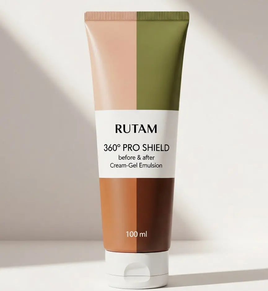360º Pro Shield 100ml — Before & After Cream-Gel Heat & Chemical Protectant, Leave-In Treatment for Color-Treated & Damaged Hair, Vegan & 8-Free