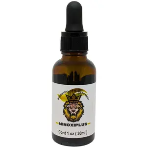 Minoxiplus Minoxidil 15% + Bergamot Drops 1oz.(30ml) Men's Perfume Scent for Beard & Mustache Hair Growth Stimulator Formula