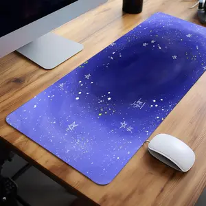 Starry Sky Pattern Mouse Pad, 1 Count Large Gaming Mouse Pad, Non-slip Keyboard Pad, Office Table Accessories for Home & Office Use, Universal Mouse Pad