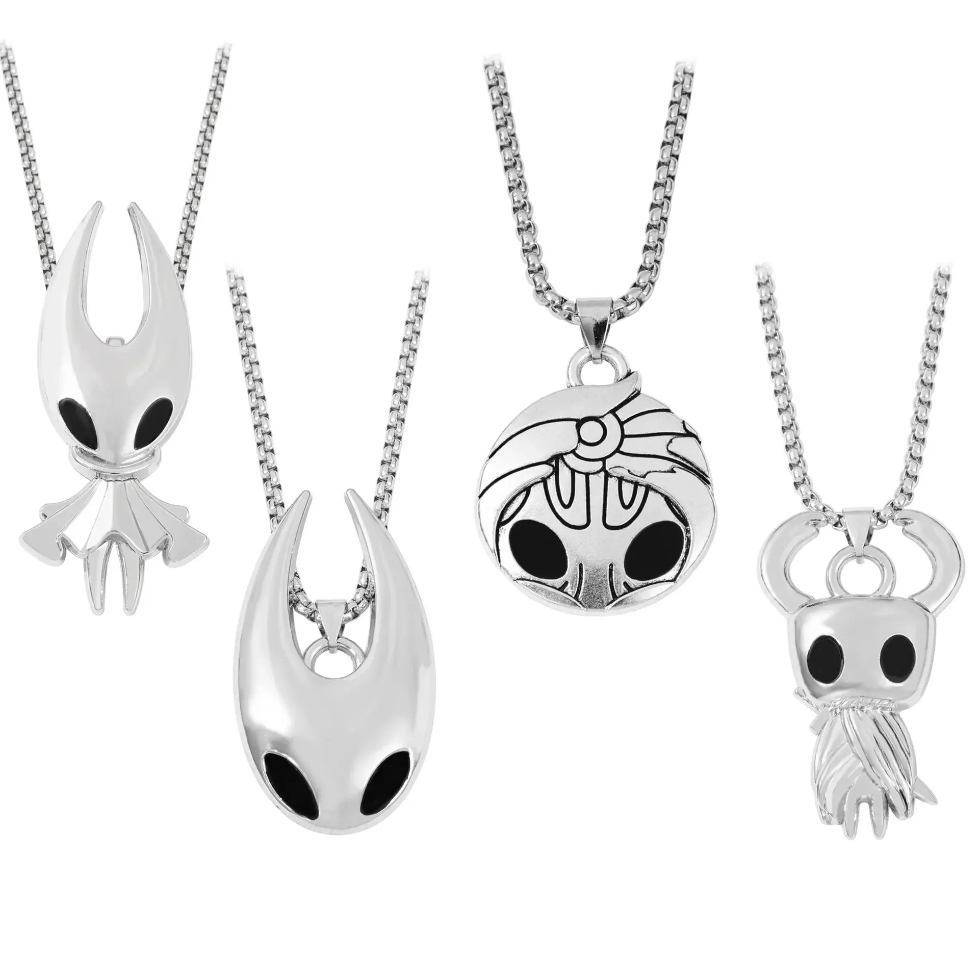 Fashion gaming jewelry accessories, Hollow Knight-themed necklace, popular game Silk Song hip-hop necklace accessory