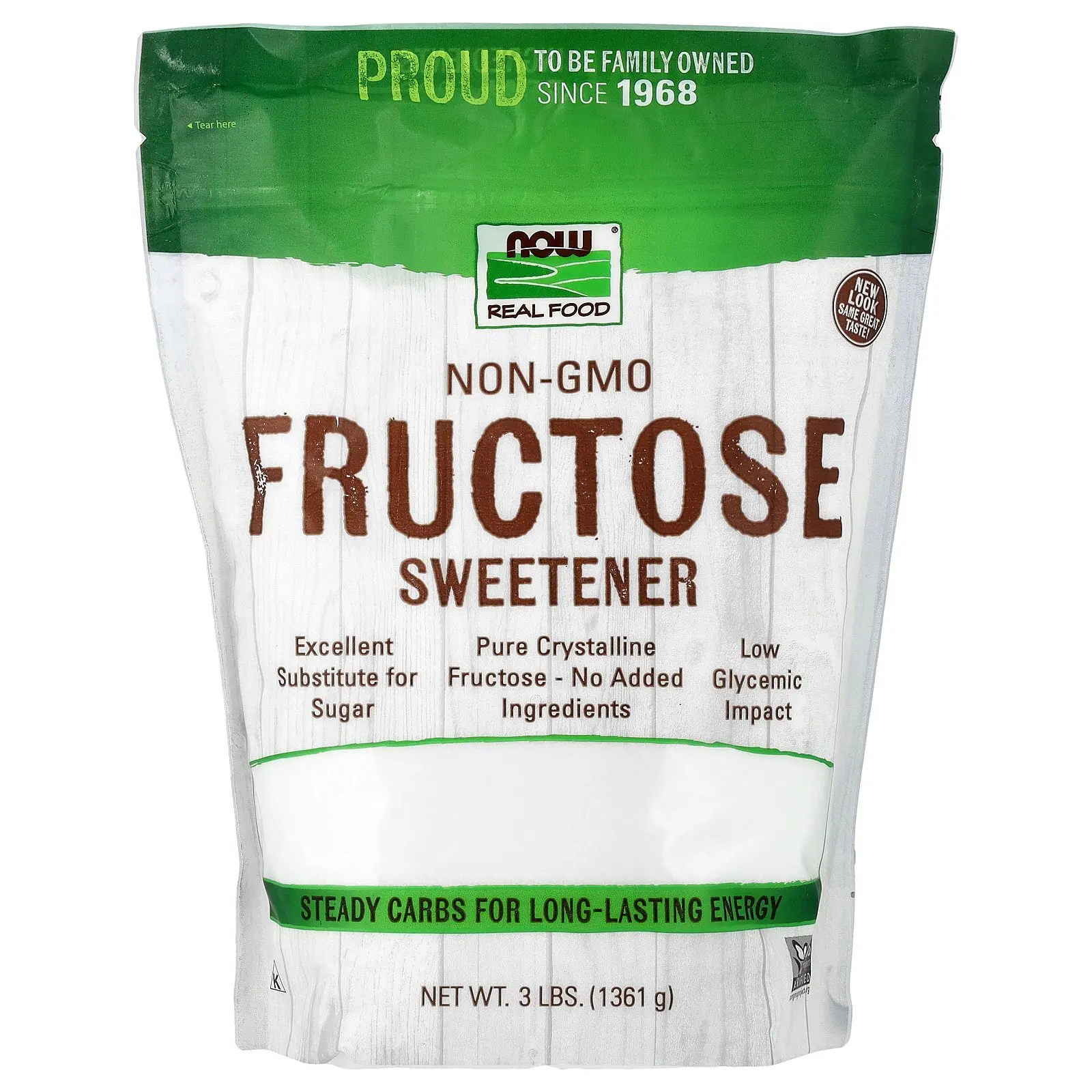 NOW Foods Fructose Sweetener, 3 lbs (1,361 g)