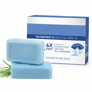 Effective Relief for Athletes Foot & Jock Itch - Hermon Antifungal Soap with 1% Tolnaftate & Tea Tree Oil - Skin Repair Body Wash for Active Lifestyles
