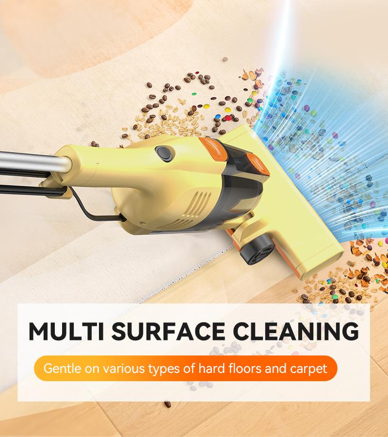 INSE R6X Corded Stick Vacuum, 15KPa Suction with 600W Motor, Ultra-Lightweight Bagless Upright Vacuum with Handheld for Home Hard Floor Carpet Pet Hair Car Cleaning home cleaning tools home appliances Yellow INSE R6X Corded Stick Vacuum, 15KPa Suction with 600W Motor, Ultra-Lightweight Bagless Upright Vacuum with Handheld for Home Hard Floor Carpet Pet Hair Car Cleaning home cleaning tools home appliances Yellow