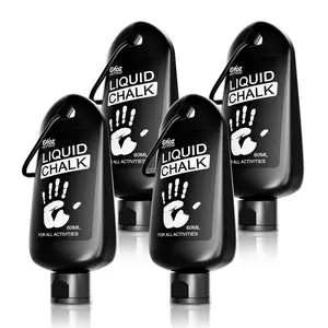 OUTTDOZ Pro Grade Liquid Chalk Mess-Free Gym Chalk for Weightlifting, Gymnastics, Rock Climbing, Dancing, Dries in Seconds. 60ml 4 Pack