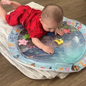 Baby Water Mat Inflatable Tummy Time Play Pad, Hot & Cold Dual-Use Sensory Mat for Infants & Toddlers, Promotes Development Baby Toy Gift