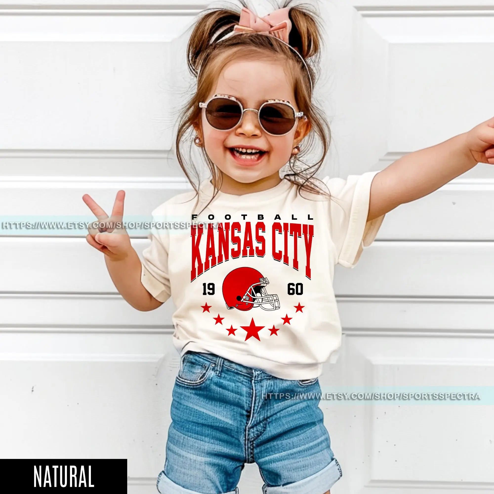 [Sale Up To 50%] Kansas City Football Vintage Men, Women and Youth T-Shirt, Kansas City Football Kids, Football Men, Women and Youth, Kansas City Fan Gift, Trendy USA Cotton Fabric