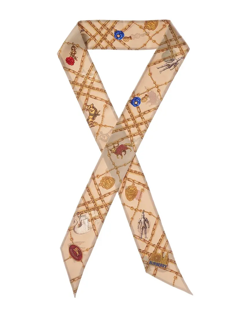 Burberry Logo Silk Scarf