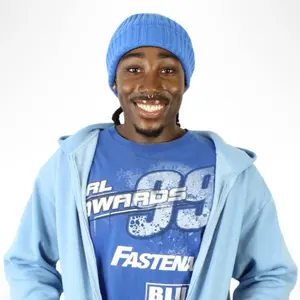 Blue Satin-Lined Beanie