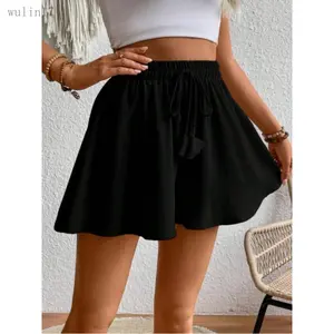 New2025Women's Solid Color Shorts, Casual Fashion Shorts for Summer, Women's Bottoms for Daily Wear, Womenswear