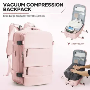 Kibachev Large Capacity Travel Backpacks Suitable For Both Women and Men. They Are Waterproof Vacuum Travel Bags And Can Be Used as Personal Travel Item Bags. These Travel Bags and Backpacks Meet The Standards For Carry on Luggage on Flights.