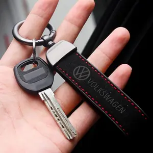 Car Keychain with Car Logo, Compatible with Golf Tiguan Jetta Gti Transporter Passat Polo Touran Arteon Models, Stylish Auto Accessory