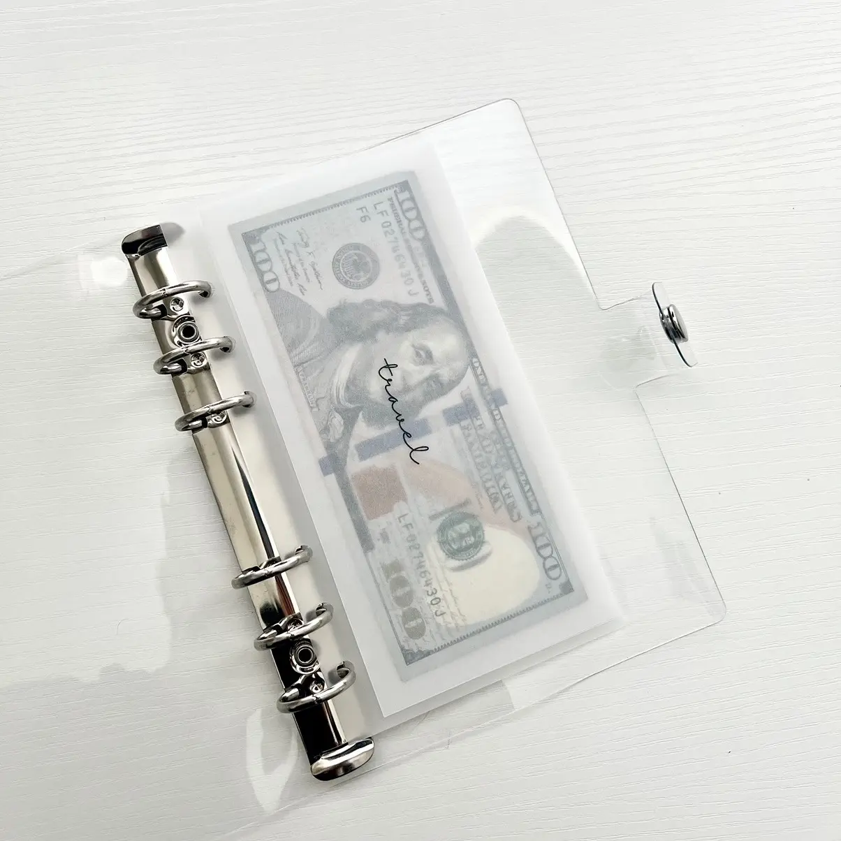 Frosted cash envelope (set of 6)