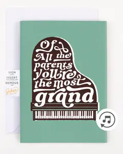 Endless Thank You Grandparent Card with Glitter