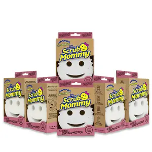 Scrub Daddy Dye Free Scrub Mommy Sponge 6 count - FlexTexture, ResoFoam Dual-Sided Sponge