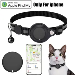 Apple Find My Smart Mini Cat Pet Tracker, iOS Compatible, Fluorescent Reflective Design, for Luggage & Pets, Travel Essential
