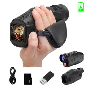 Night-Vision Goggles, Monocular Telescope with 4X Digital Zoom, for Outdoor Enthusiasts, Farm, Campers and Wildlife Observers, Outdoor Monocular Telescopes