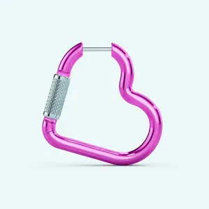 Heart Carabiner Earring