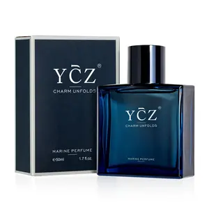 YCZ Midnight Gentleman Eau de Parfum for Men 50ml Lasting Oriental Woody Scented Cologne with Vanilla Orchid Sandalwood Notes Marine Perfume Edp Fragrance Matte Box  YCZ-Perfume
