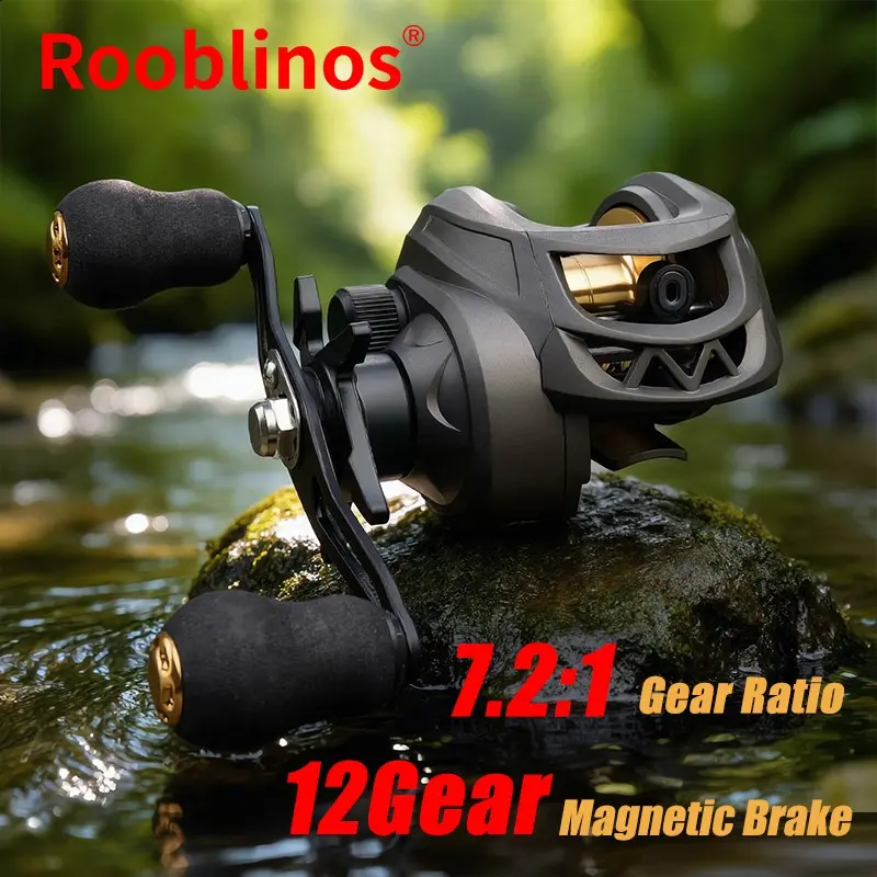 best baitcasting reel no backlash Fishing Reel, Metal Body 7.2:1 Gear Ratio, Long Cast Spool for Saltwater and Freshwater, for Jigging, Boat and Shore Fishing : Sports & Outdoors deep diving crankbaits KastKing Round Baitcasting Fishing Reel,