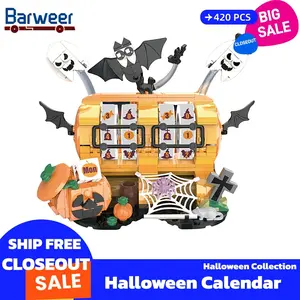 [BARWEER](SHIP FREE) Halloween Calendar Halloween Collection Closeout Sale Bricks Toys