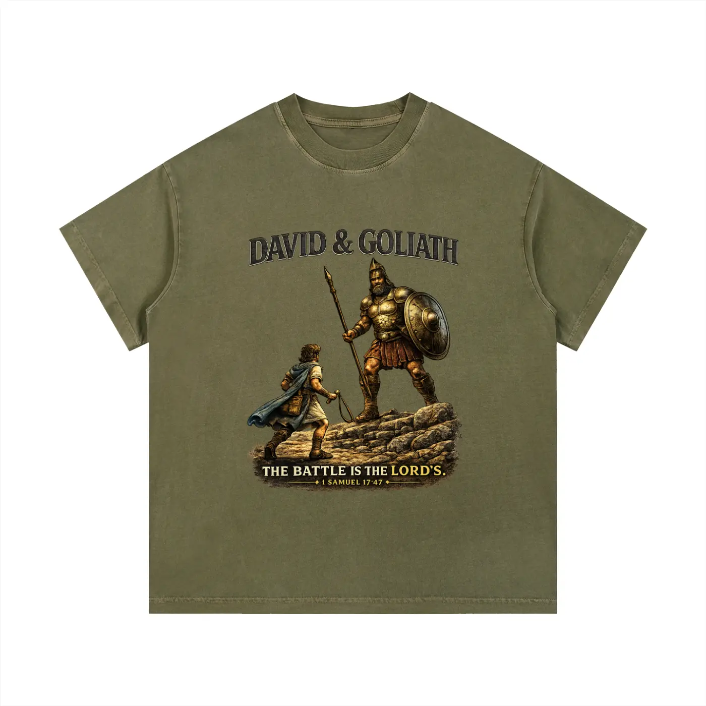 DAVID & GOLIATH X SACRED (Vintage Wash Cotton T-Shirt)
