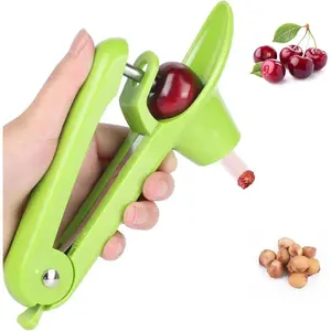 Heavy-Duty Cherry and Olive Pitter Corer Tool (Green) - TikTok Viral 2024, Ideal for Halloween Decoration 2024 Fruit Kitchen