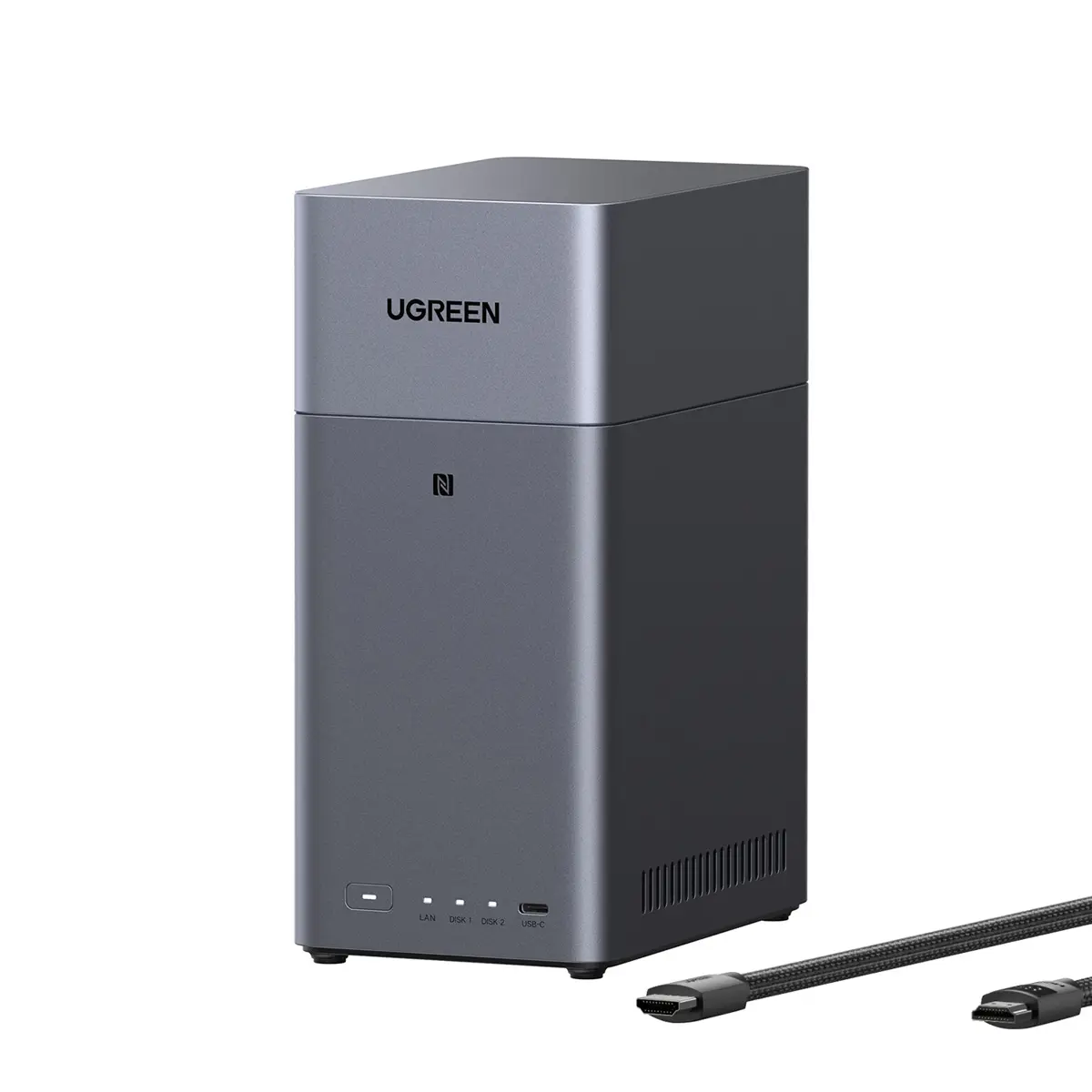 UGREEN NASync DH2300 2-Bay NAS Enclosure with HDMI Cable, Diskless