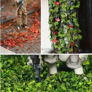 Colorful Vine Leaves, Miniature Autumn Scenery, DIY Plant Sandbox Kit, 10g Model Scene Decorations, Perfect for Craft Projects