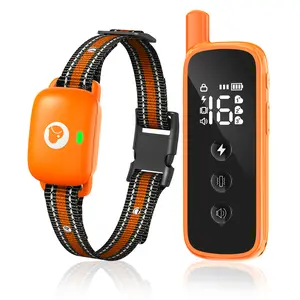 Dog Training Collar IP67 Waterproof Dog Trainer Collars Set with Remote 3 Safe Training Modes, Outdoor Rechargeable Adjustable Strap for 10-120lbs Small Medium Large Dogs