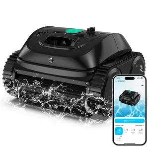 (2026 Upgrade) WYBOT C1 Robotic Pool Vacuum for Inground Pools, 150min Runtime Cordless Pool Cleaner, 4-in-1 Wall & Waterline Cleaning Up to 1,614Sq.ft, Smart Navigation, App Support