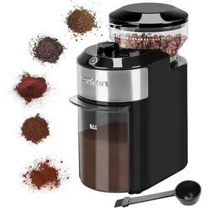 Burr Coffee Grinder Electric - Adjustable Burr Grinder with 28 Precise Grind Settings for 12 Cups - Coffee Grinders for Home Use - Professional Coffee Bean Grinder - Stainless Steel