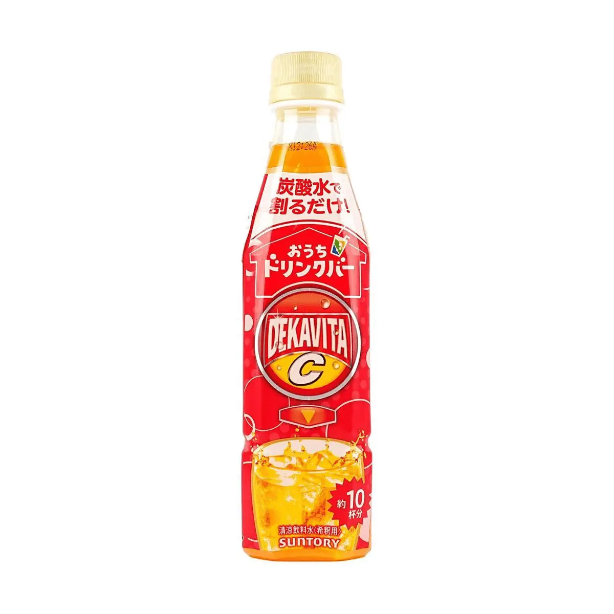 SUNTORY DEKAVITA C Vitamin Drink 340ml - Japanese Concentrated Electrolyte & Vitamin C Beverage for Refreshment