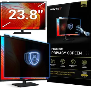 VINTEZ 23.8 Inch Computer Privacy Screen Filter for 16:9 Widescreen Computer Monitor and Laptop - Anti-Glare - Anti-Scratch Protector Film - Data Confidentiality Shield