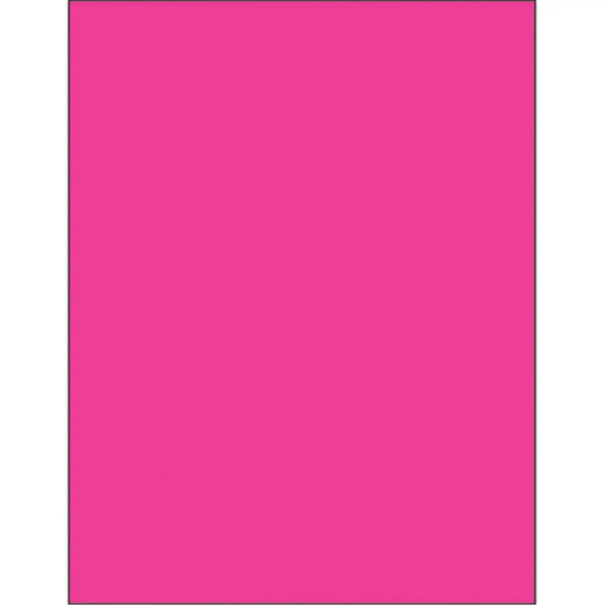 Box Partners LL185PK Fluorescent Pink Rectangle Laser Labels - 8.5x11 in, Pack of 100, Works with Laser Printers & Ink Jet Printers, Adheres to Wood & Glass, Ideal to Create Custom Labels