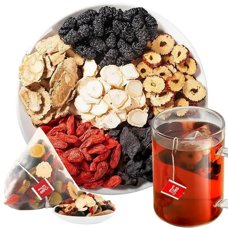 Kidney tea formula Ginseng Five Treasure TeaCombination Scented Tea  Five Treasure Tea RedDate Wolfberry Tea Men's Tea Health TeaMulberry Herbal Formula Health Tea WB