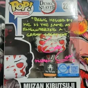 Autographed Demon Slayer Muzan Kibutsuji Toy Temple Exclusive  Autographed