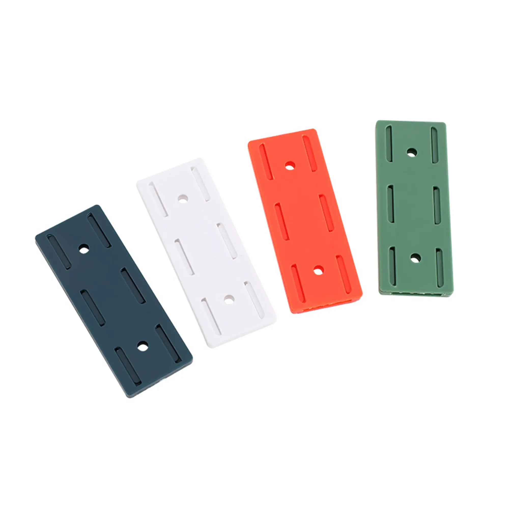 10-Count Self Adhesive Power Strip Holder with Multi-Color No-Drill Cable Management Clips, Waterproof Backing for Surge Protectors & Sockets, Ideal for Kitchen Use (Fits 9.5cm x 3.7cm Items; Compatible with Cabinet Lights, Wall Clocks, Photo Frames), 10