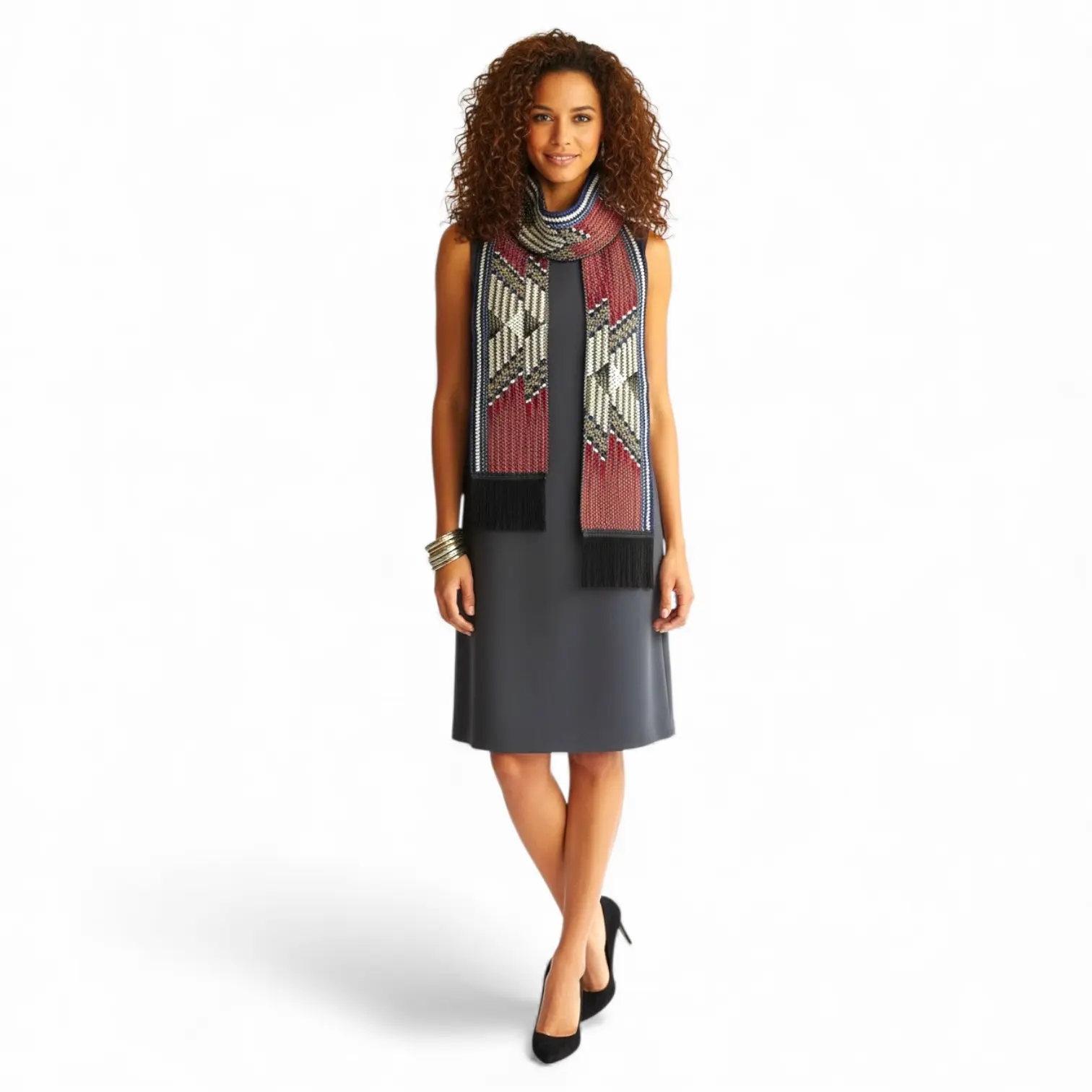 African Print Stole Kente Pattern Scarf for Men & Women Cultural Fashion Wrap in Vibrant Colors