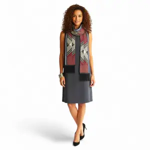 African Print Stole Kente Pattern Scarf for Men & Women Cultural Fashion Wrap in Vibrant Colors