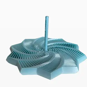 7" Large 3D Print Fidget Expandable Multi Color (blue, white) Star with Handle for Stress Relief or Fun Desk Toy Adult Child Gift #6