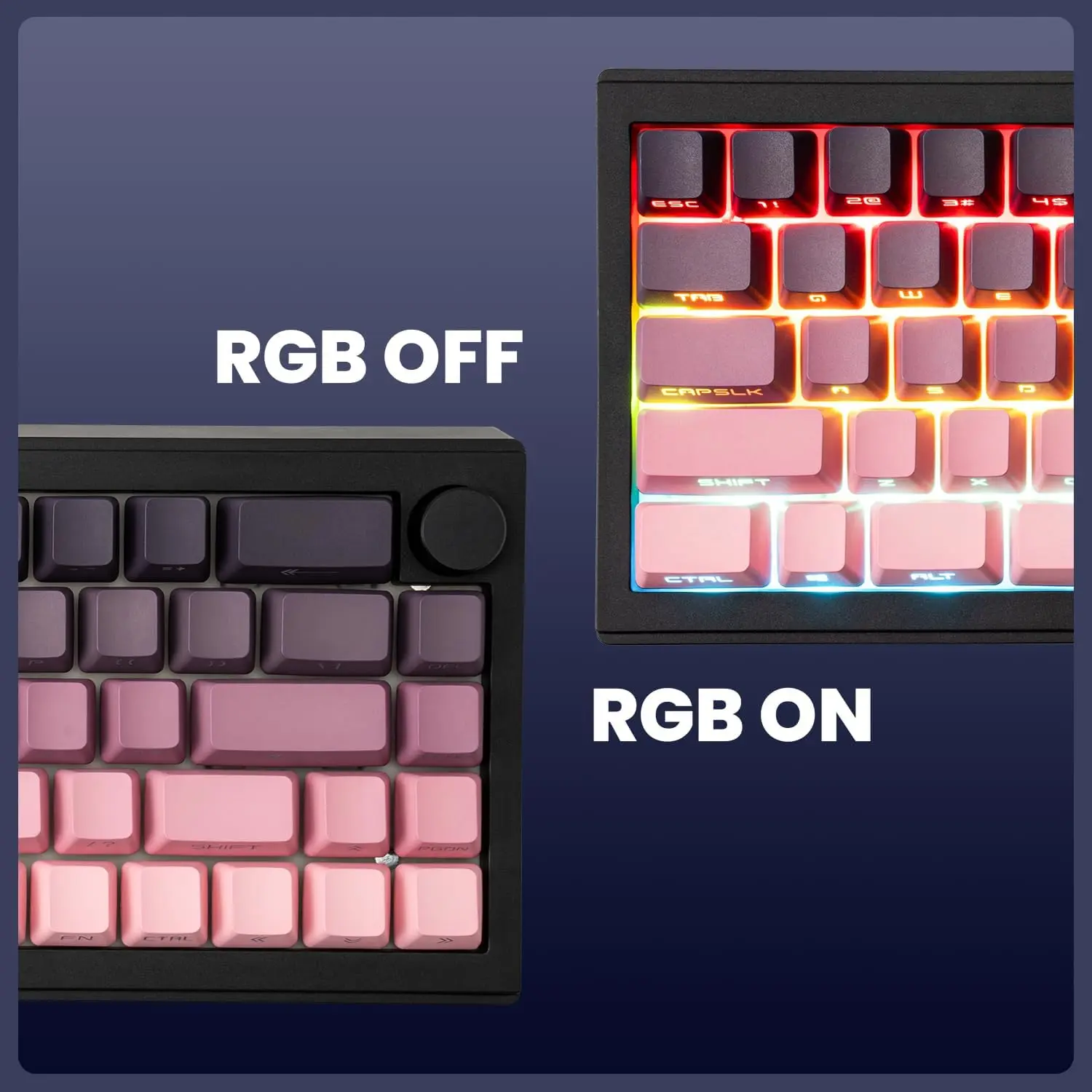 ZORNHER ST68 Wireless Ergonomic Split Mechanical Gaming Keyboard