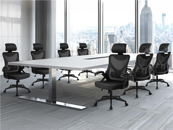 Yaheetech Ergonomic Office Chair, High Back Desk Chair with Adjustable Padded Headrest and Lumbar Support, Computer Chair Mesh for Home Office Office Chair High Back