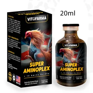 Aminoacid for Rooster Chicken Vitamins & Minerals Amino Rooster Vitamina para Gallos 20 ml