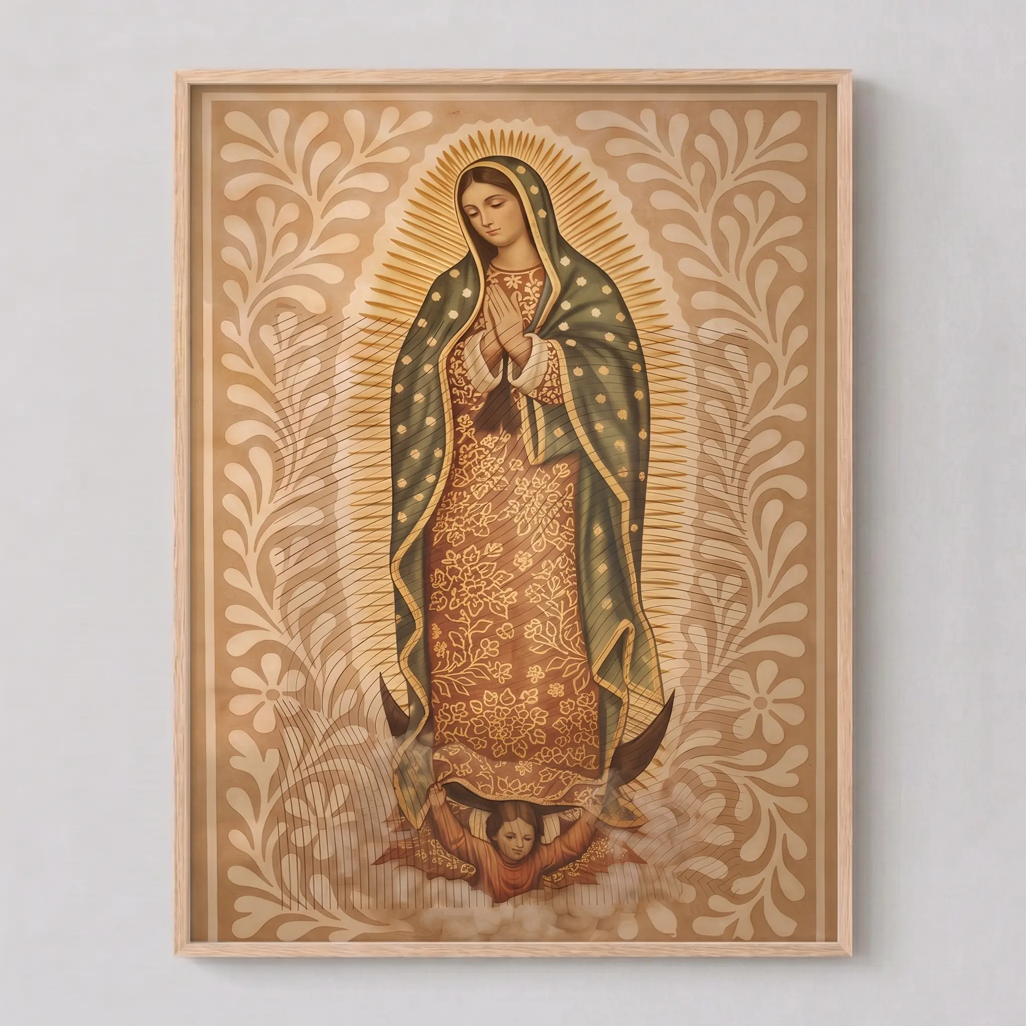 Talavera Virgen de Guadalupe,Mexico Posters,Our Lady of Guadalupe, Mexican posters, Latina Gifts,Mother day Gifts