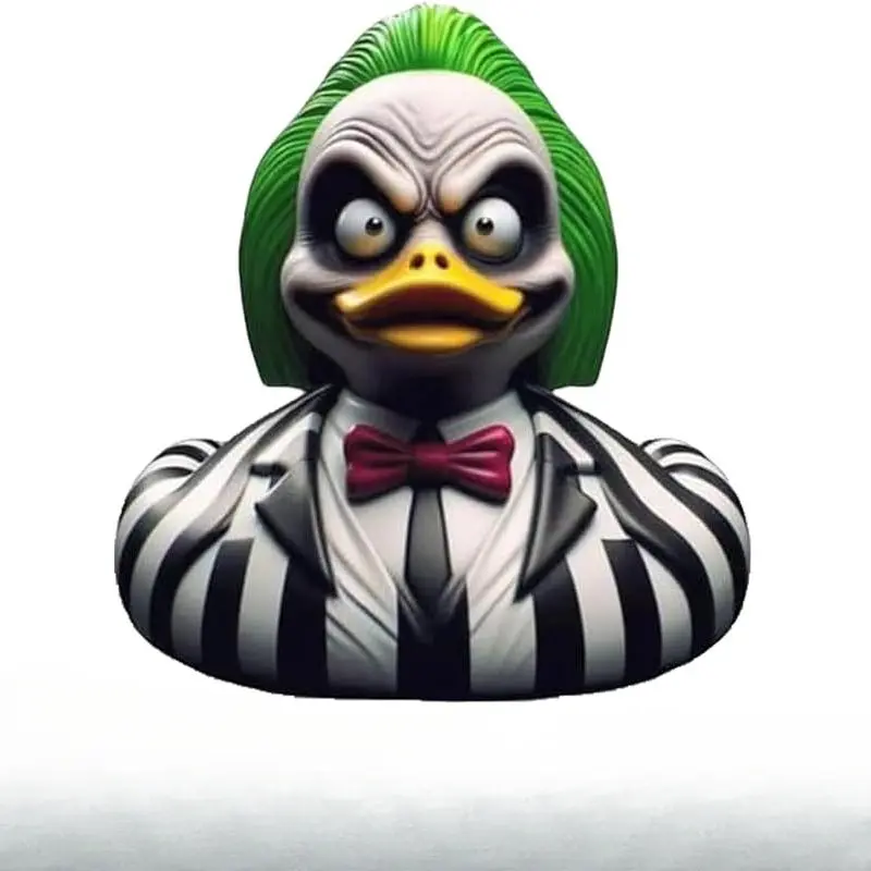Classic Horror Movie Character Resin Decorative Duck Figurines, Halloween Novelty Ornaments for Sports & Outdoor Protective Gear Themed Displays