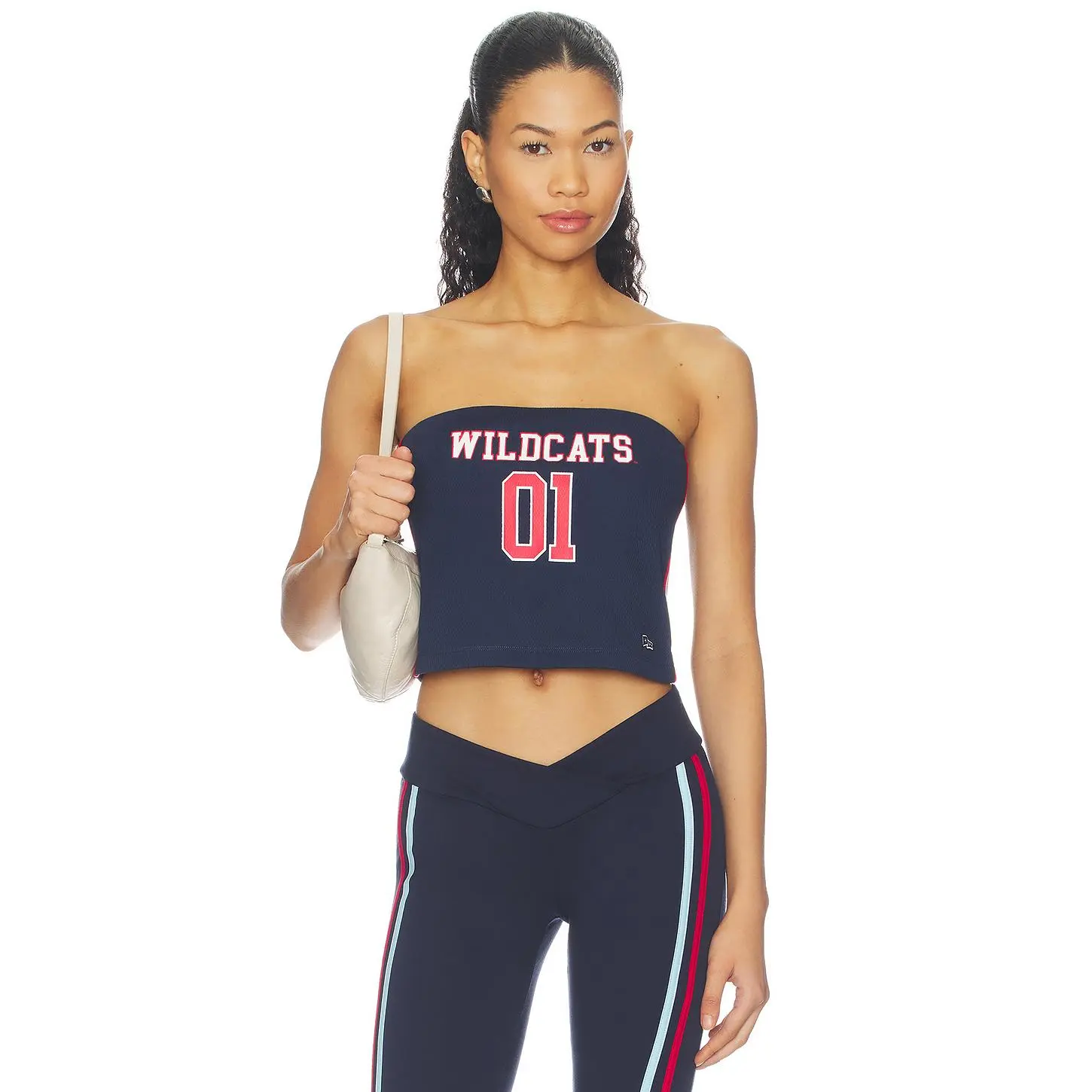 Hype and Vice Arizona Jersey Tube Top in Navy