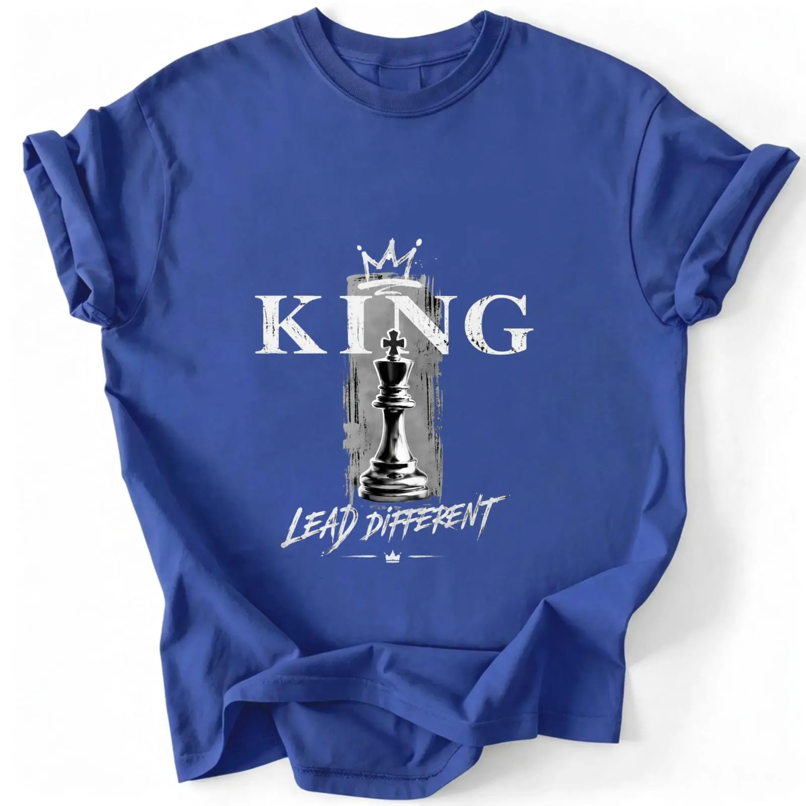 CARPESUN Vintage King Chess Piece Graphic Tee Cotton Short Sleeve Casual Streetwear Unisex Gift For Him Her Boyfriend Girlfriend